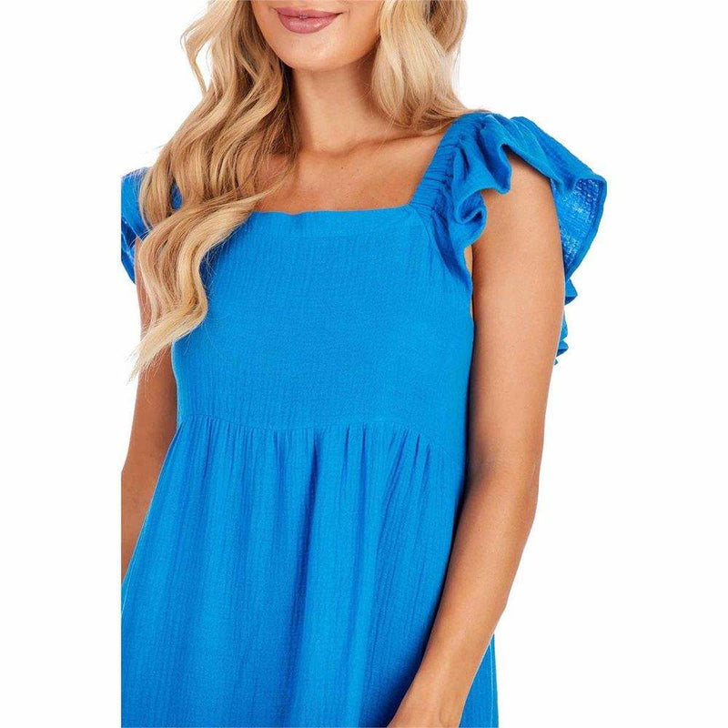 Mud Pie Women's Blue Martha Maxi Dress