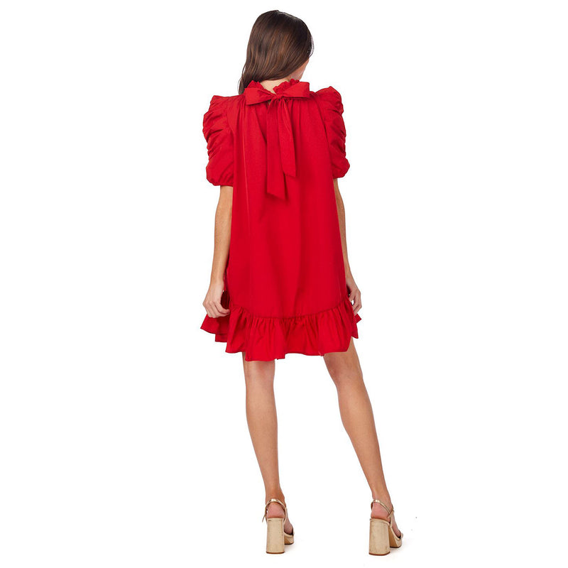 Mud Pie Women's Roosevelt Red Party Dress