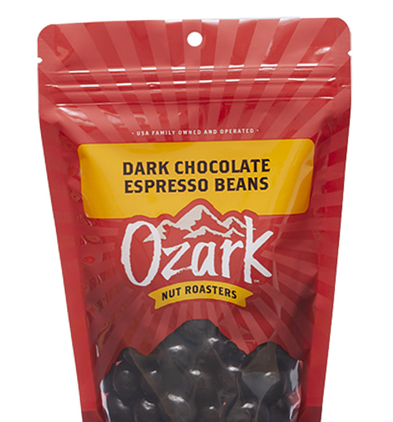 Ozark Nut Roasters Dark Chocolate Espresso Beans 8oz
