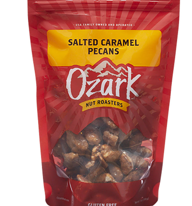 Ozark Nut Roasters Salted Caramel Pecans 7oz