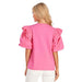 Mud Pie Women's Hot Pink Franco Top