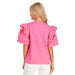 Mud Pie Women's Hot Pink Franco Top
