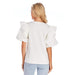 Mud Pie Women's White Franco Top