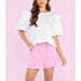 Mud Pie Women's White Franco Top