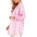 Mud Pie Women's Pink Jameson Button Down Shirt