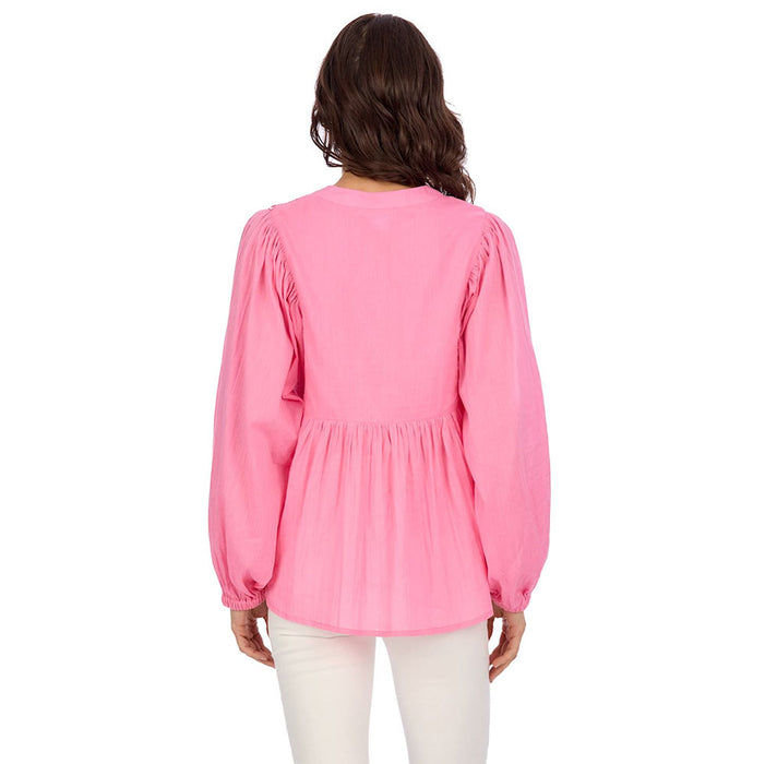 Mud Pie Margeaux Pink Embellished Top