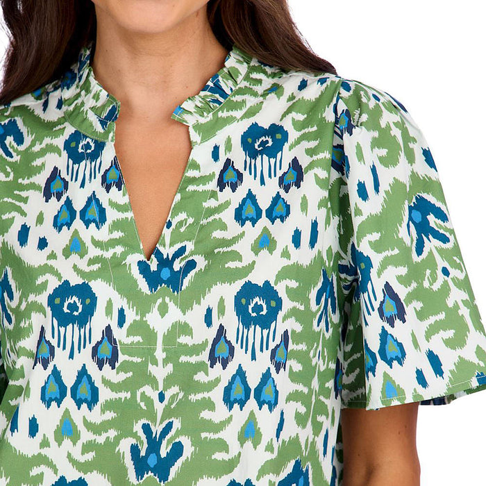 Mud Pie Women`s Chase Flounce Top
