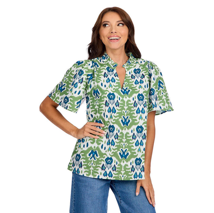 Mud Pie Women`s Chase Flounce Top