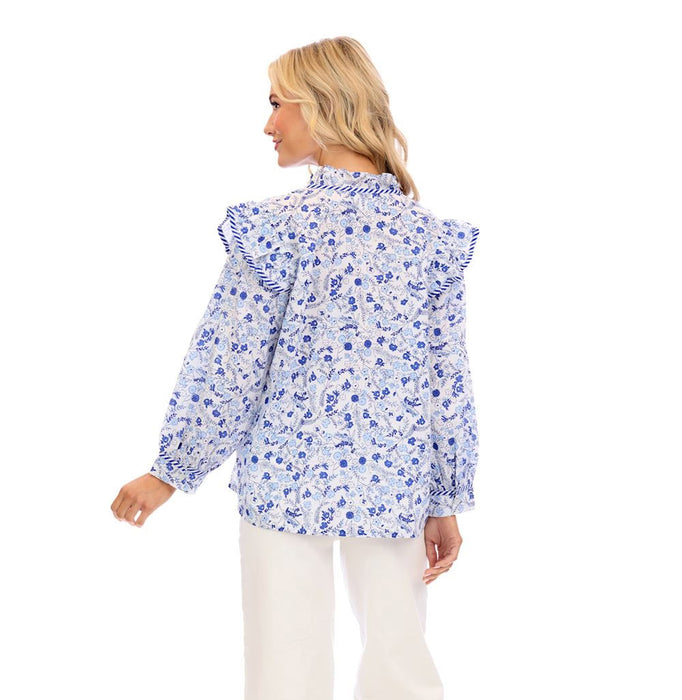 Mud Pie Women's Beaufort Print Top