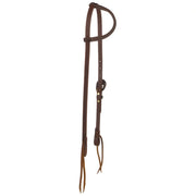 Cowboy Slide Ear Headstall With Flower Vine Iron Buckle