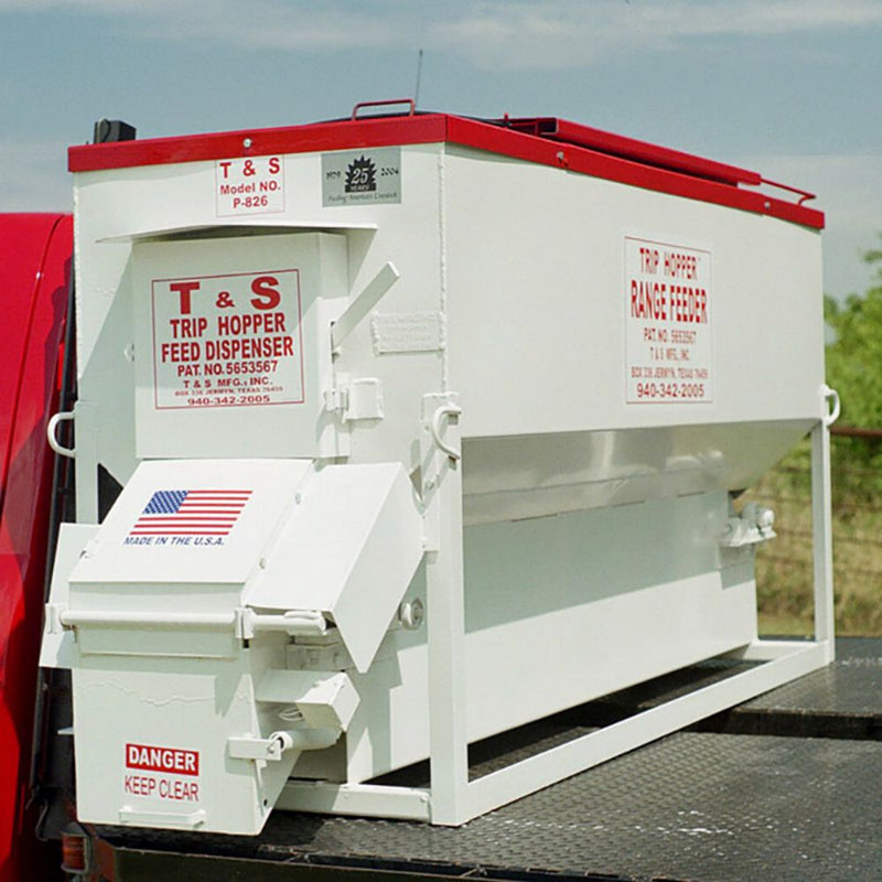 T&S .Trip Hopper Cattle Feeder 2000lb