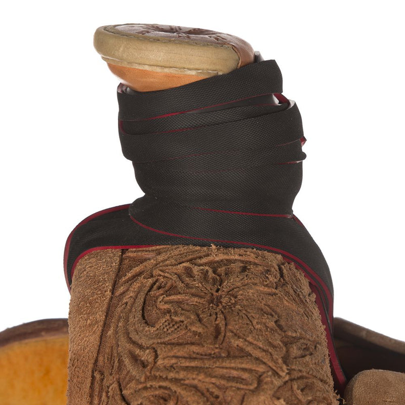 Saddle Horn Dally Wrap - Red with buffered side