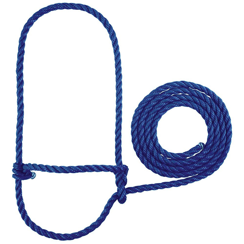Leather Poly Rope Halter Cow