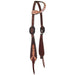 Single Ear Chocolate Roughout with Tooled Cheek and Ear Headstall