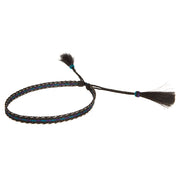5 Strand 2 Tassel Blue/Purple Hat Band