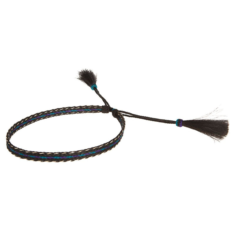 5 Strand 2 Tassel Blue/Purple Hat Band