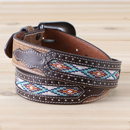 Gem Dandy Accessories Roper Aztec Overlay Belt