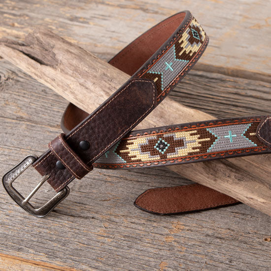 Gem Dandy Accessories Roper Aztec And Crosses Belt