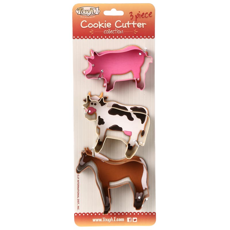 Tough 1 Farm Design Cookie Cutter Set of Three