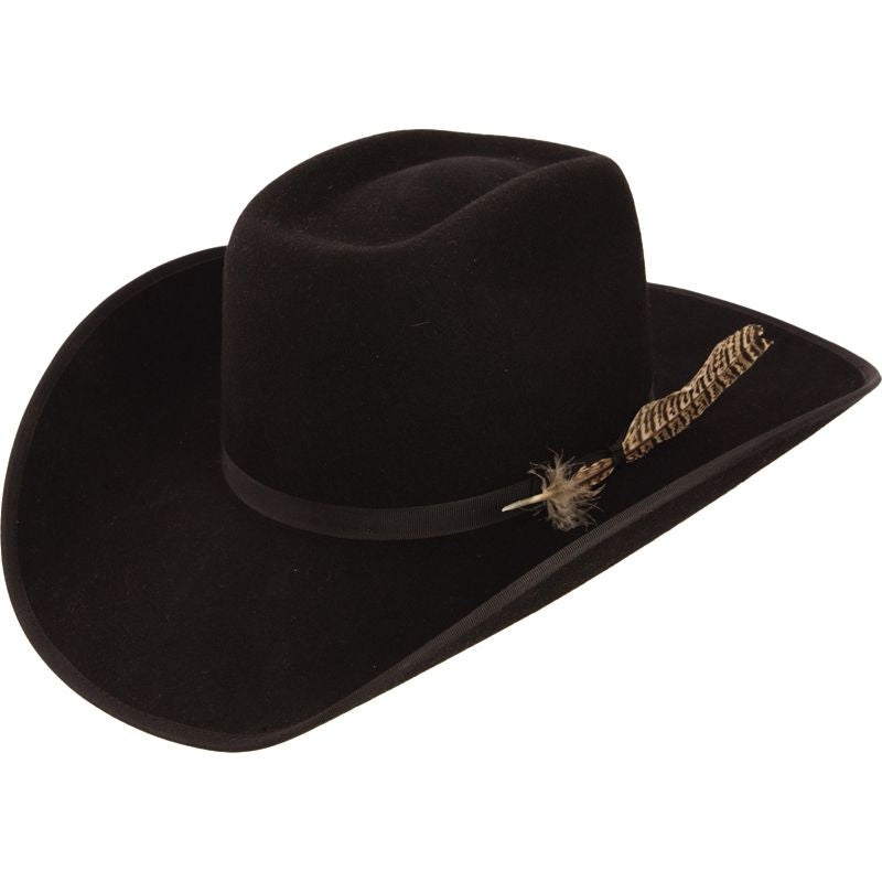 Youth Holt Jr. B Black Felt Cowboy Hat