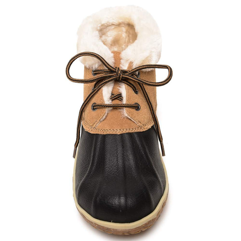 Minnetonka Women's Tega Black and Tan Boot
