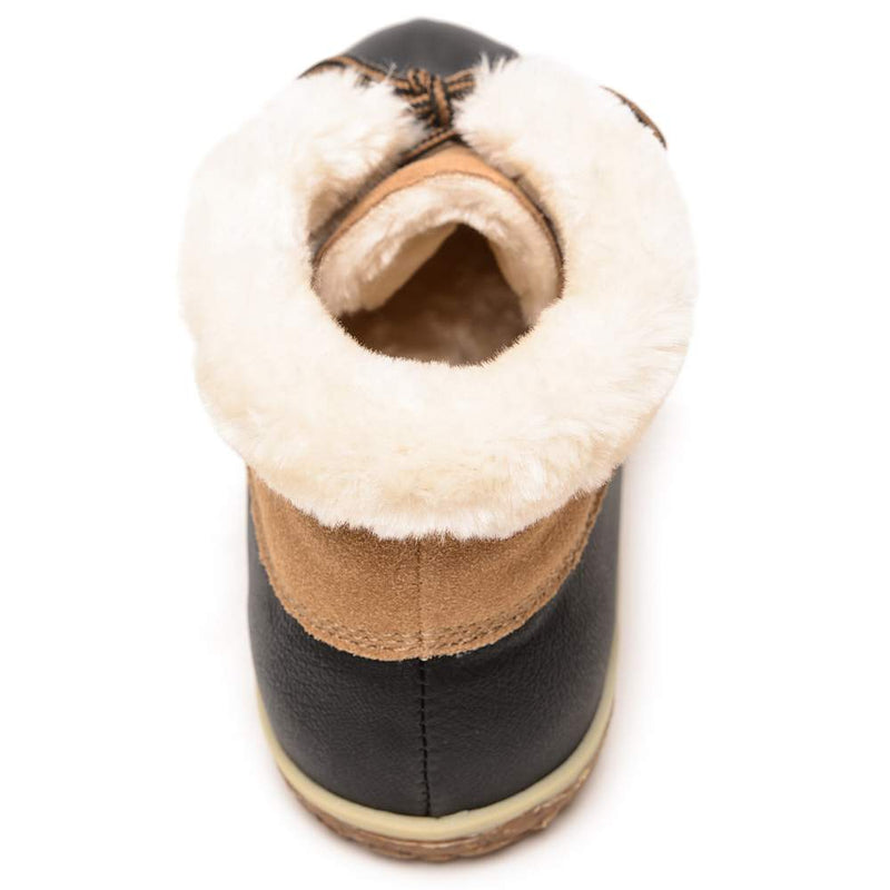 Minnetonka Women's Tega Black and Tan Boot