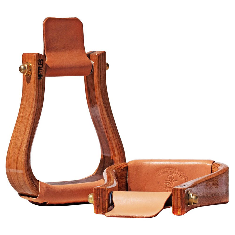 2 inch Flat Bottom Varnished Stirrup