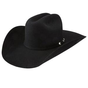 Resistol 40X Arena Black 4 /4in. Brim Open Crown Felt Cowboy Hat
