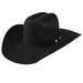 40X Arena Black 4 /4" Brim Open Crown Felt Cowboy Hat