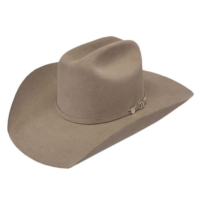 6X USTRC Stone 4 /4" Brim Pre-Creased Felt Cowboy Hat