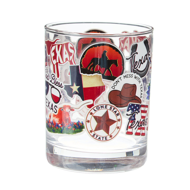 Carson Gifts Texas Rocks Glass