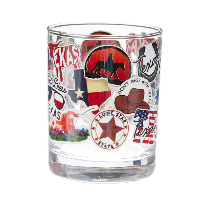 Carson Gifts Texas Rocks Glass