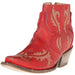 Women's Red Laser Ankle Boot