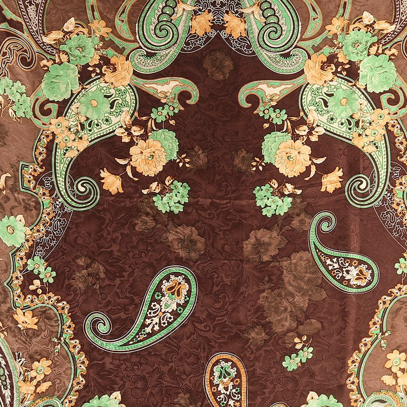 Men's Hickory Mint Charmeuse Silk Wild Rag