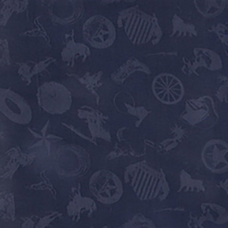 Men's Navy Cowboy Logo Wild Rag