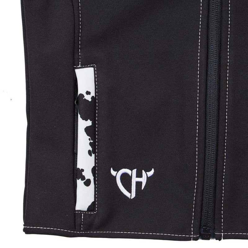 Cowboy Hardware Girl's Cowpritn Yoke Poly Shell Vest