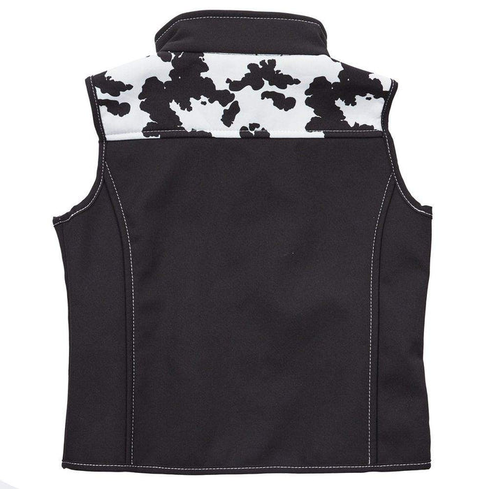 Cowboy Hardware Girl's Cowpritn Yoke Poly Shell Vest