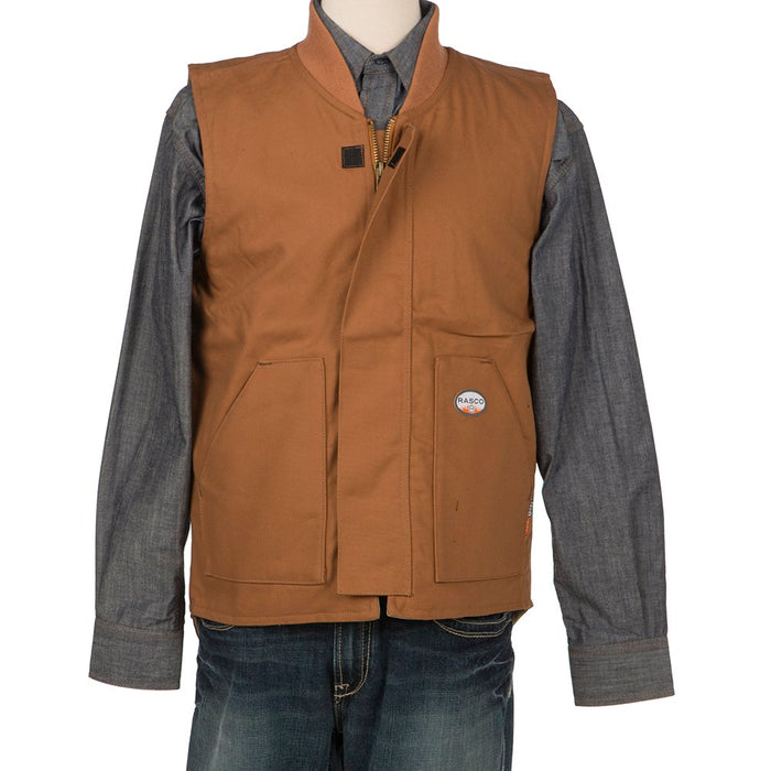 Men's Brown Duck Work Vest