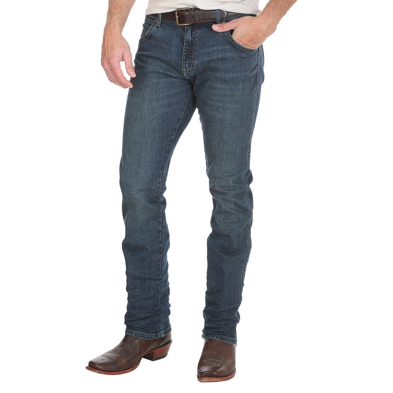 Wrangler Mens Retro Slim Straight Portland Wash Jeans