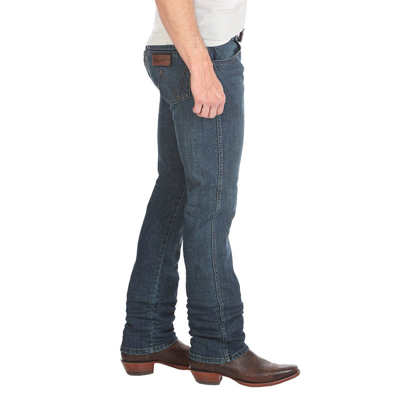 Wrangler Mens Retro Slim Straight Portland Wash Jeans