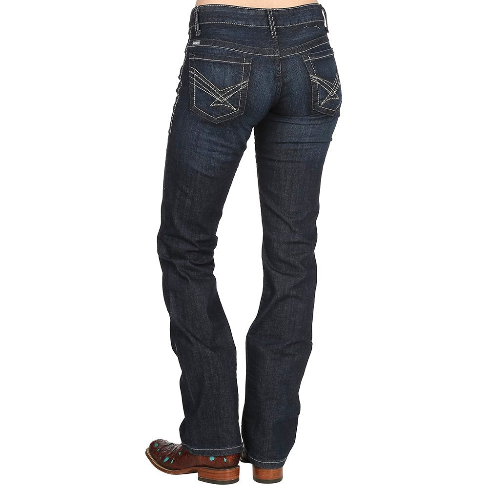 Cinch Women's Ada Mid Rise Relaxed Boot Cut Jean