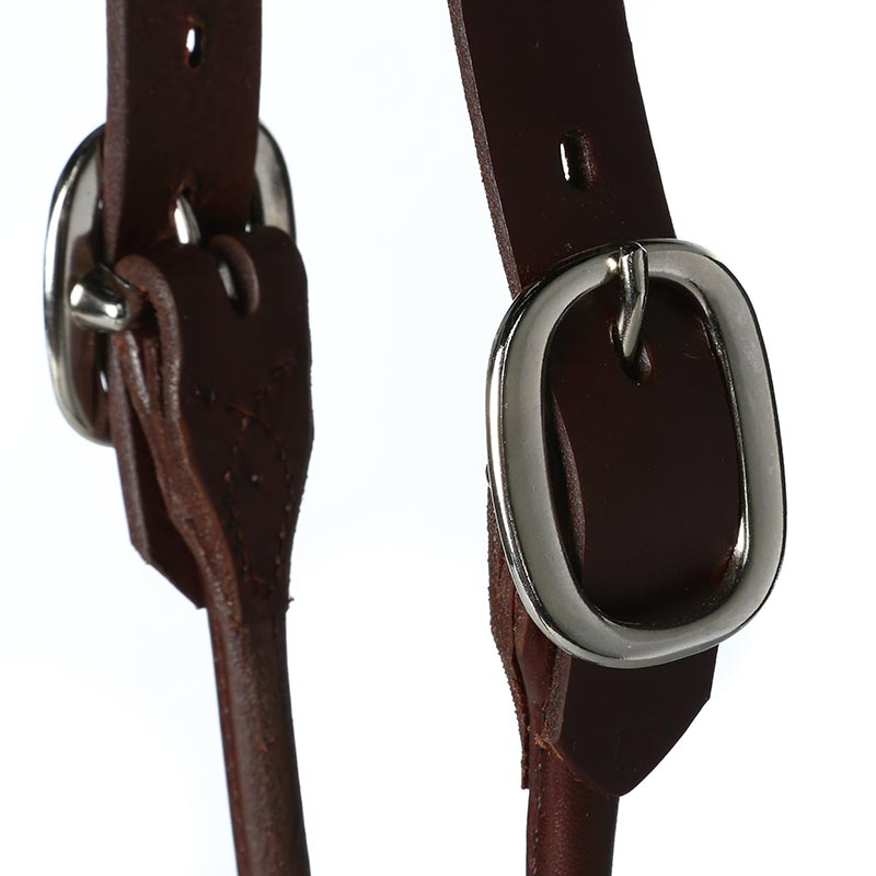 Weaver Leather Leather Dairy/Beef Rounded Brown Show Halter Medium