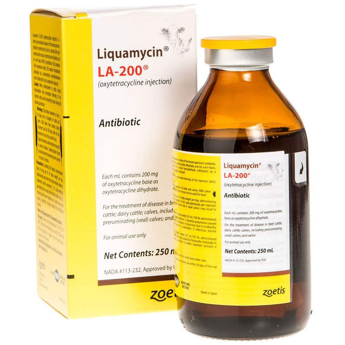 LA 200 Antibiotic | Shop for Injectable Liquamycin by Zoetis Animal ...