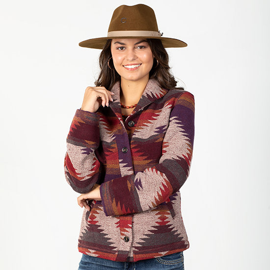 Cripple Creek Alcova Purple Aztec Jacket
