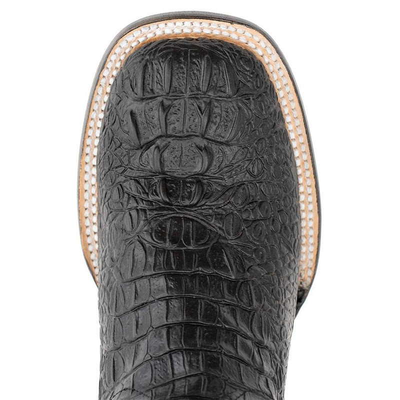 Ferrini Women's Black Caiman Print Cowgirl Boots