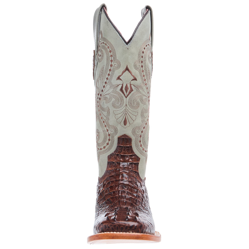 Ferrini Women's Sport Rust Caiman Print Cowgirl Boots