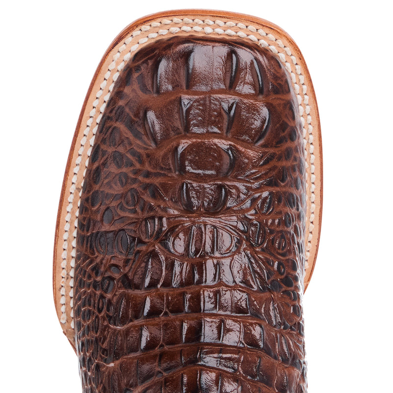 Ferrini Women's Sport Rust Caiman Print Cowgirl Boots