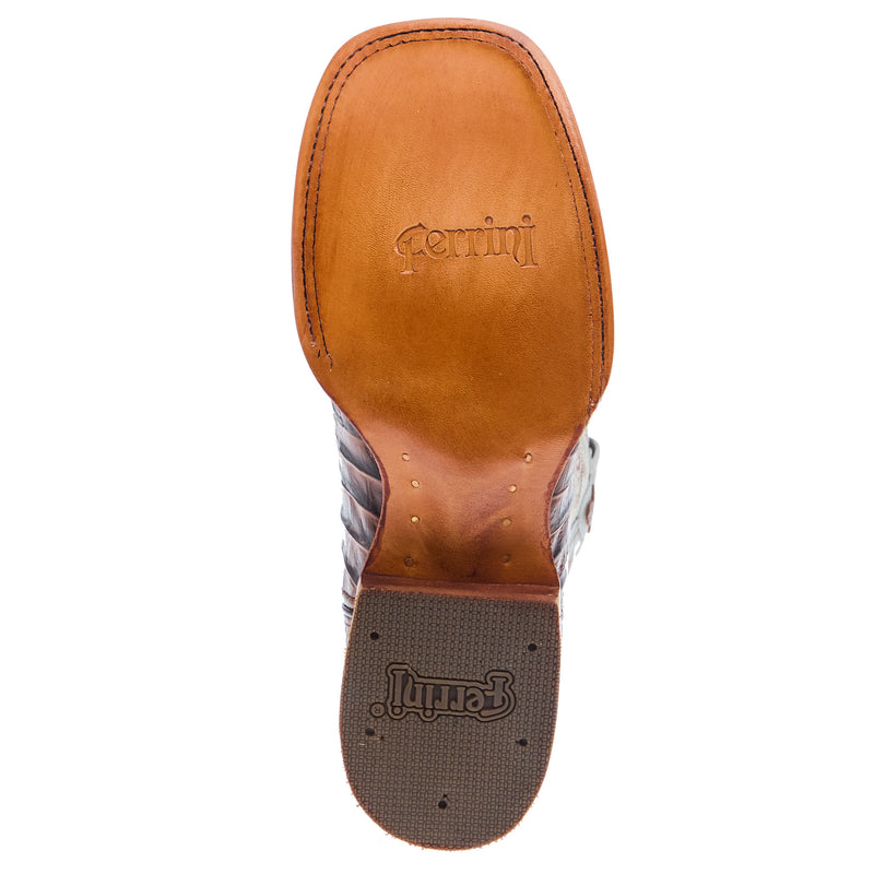 Ferrini Women's Sport Rust Caiman Print Cowgirl Boots