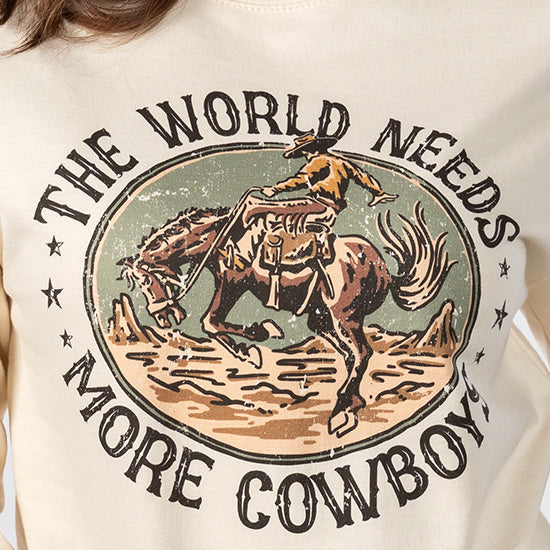 Attitude Tees World Needs More Cowboys Crewneck