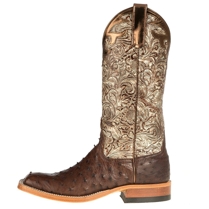 Anderson Bean Women's Kango Tobacco Full Quill Ostrich Boots